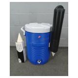 Rubbermaid Water Cooler W Cup Dispenser - Clean Rubbermaid Water Cooler W Cup Dispenser - Clean