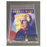 Graham Nash Poster & Ticket W/ Autograph