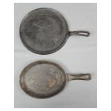 Two Cast Iron Skillets