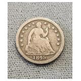 1845 Liberty Seated Half Dime