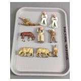 Vintage Metal Child's Toy Figures Vintage Metal Child's Toy Figures