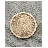 1853 O Liberty Seated Half Dime