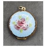 Guilloche Enamel Locket