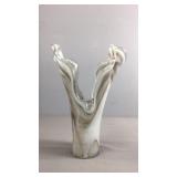 Blown Murano Slag Glass Vase Blown Murano Slag Glass Vase