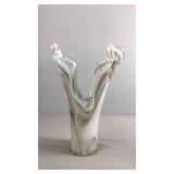 Blown Murano Slag Glass Vase