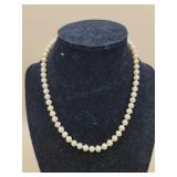 16in Sterling Clasp Pearl Necklace