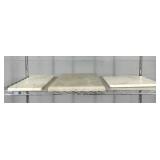 3x The Bid Marble Slabs Assorted Sizes