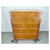 Solid Wood 5 Drawer Chest