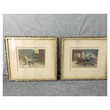 2x The Bid J Watson Nicol Framed Art