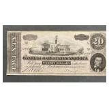 1864 $20 Confederate Bank Note