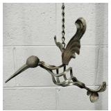 Ornamental Metal Hanging Hummingbird