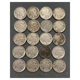 20x The Bid Buffalo / Indian Head Nickels