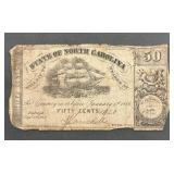 1862 North Carolina 50 Cent, Fractional Note