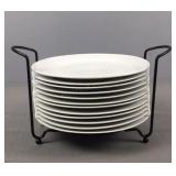 Rack With World Market 10.75" Dinner Plates