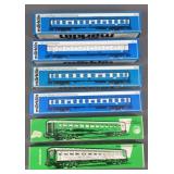 6x The Bid Marklin Ho Train Cars In Boxes