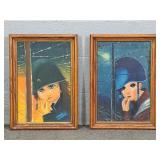 2x The Bid Framed Painting On Canvas