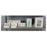 9 Pc Assorted Dept 56 Village Pieces