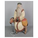 12" Decorative Painted Santa Decor
