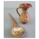 Lot Of 2 Wood Decor Pieces