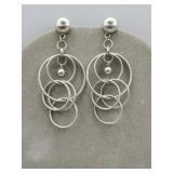 Sterling Pierced Earrings 12.6g