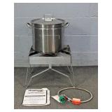 Steel Propane Cooker W Stainless Steel Stock Pot