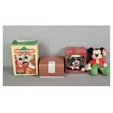 4 Pc Assorted Mickey Mouse Christmas Items