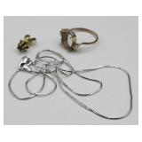 14 / 10 K Scrap Gold Tw 4.2g Necklace 10k
