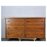 Solid Walnut 6 Drawer Dresser