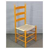 Fabric Web Bottom Ladder Back Chair