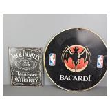 2x The Bid Metal Advertising Sign