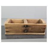 Antique Wood Divided Crate