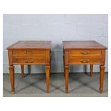 2x The Bid Mid Century Stands W Drawers