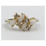 Classic Vintage Opal Ring Sz 8