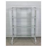 3 Shelf Metal & Glass Display Stand