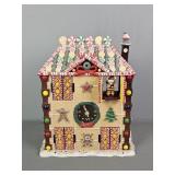 Gingerbread Animated Musical Clock See Info Photo