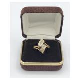 18k Hge Cz Ring Sz 6 In Ring Case