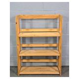 Pine Folding Book Shelf