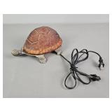 Art Glass Turtle Lamp Powers Up