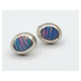 Sterling Pierced Earrings Tw 2.2g