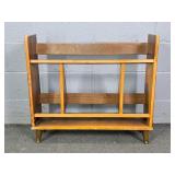 Mid Century Modern Wood Book Shelf