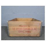 Meyers Canning Co.vintage Wood Crate W Advertising