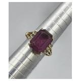 Vintage 14k Hge Espo Amethyst Purple Cocktail