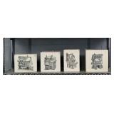 4x The Bid Dept 56 Village Building