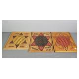 3x The Bid Vintage Chinese Checker Board