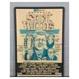 Framed Bill Clinton Satire Poster
