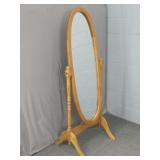 Rotating Solid Wood Framed Floor Mirror