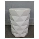 Modern Porcelain Garden Seat W High Gloss Finish