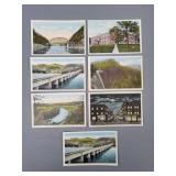 8 Piece Vintage Asheville, Nc Post Cards