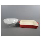 2x The Bid Crate & Barrel Serving/baking Dishes