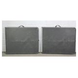 2x The Bid Folding Plastic Utility Tables